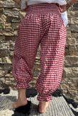 Nonni Gingham Bloomer Pant Sangria